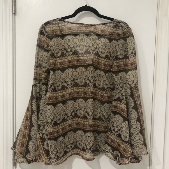 Millau Boho Hippy Tribal Aztec Summer Blouse S - Picture 8 of 8